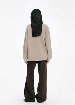 Heavy crewneck sweat Cement ROTATE SUNDAY
